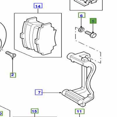 BOULON M12 ETRIER DE FREIN AVANT DCP3892L