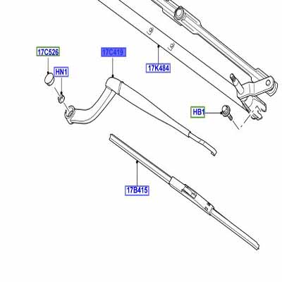 BRAS D’ESSUIE-GLACE AVANT DROIT DKB500041