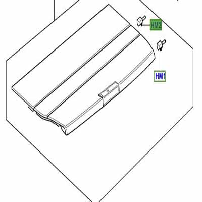 BLACK PINFRONT  PACKAGE TRAY RETAINER EPN000010PUY