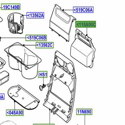 STOWAGE COMPARTMENT FHM500022PVJ