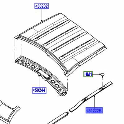 WEATHERSTRIP RH SUN ROOF LR001655