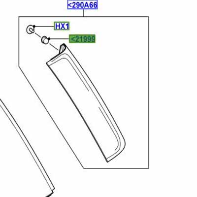 GROMMET QUARTER WINDOWS LR002229