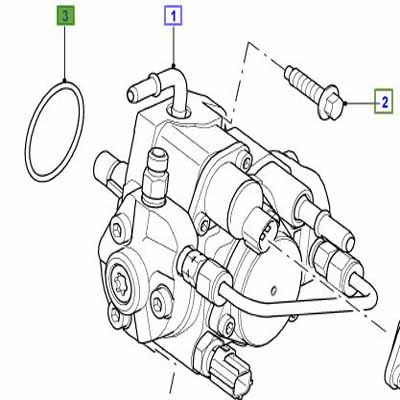 SEALING RING FUEL INJECTION PUMP DEFENDER 07> LR004364