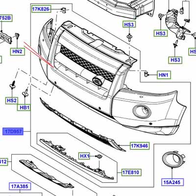 FRONT BUMPER LR005860