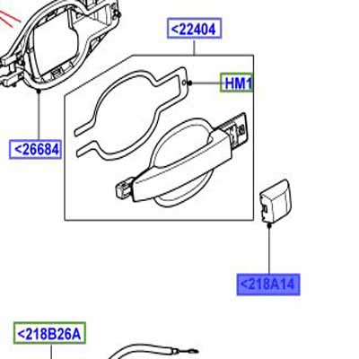 CAP – DOOR LOCKING MECHANISM LR011203