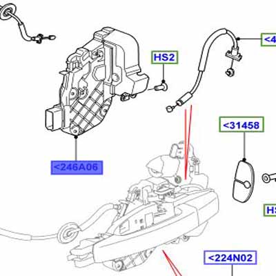 LATCH RIGHT HAND REAR LR011304