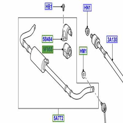 BUSH REAR STABILIZER BAR LR015336