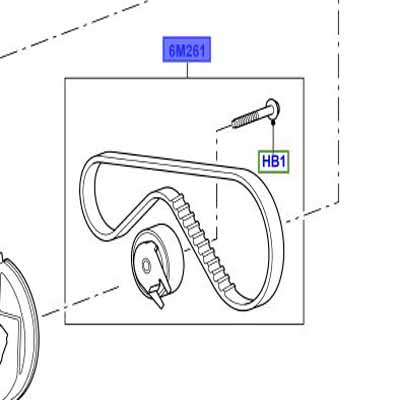 KIT – FUEL PUMP DRIVE BELT  LR016656