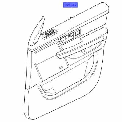 PANNEAU – GARNITURE DE PORTE AVANT DROITE LR016877