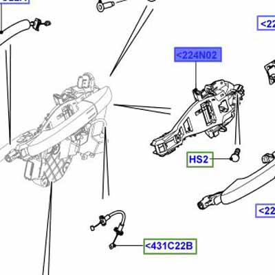 REINFORCEMENT REAR DOOR LOCKS LR025540