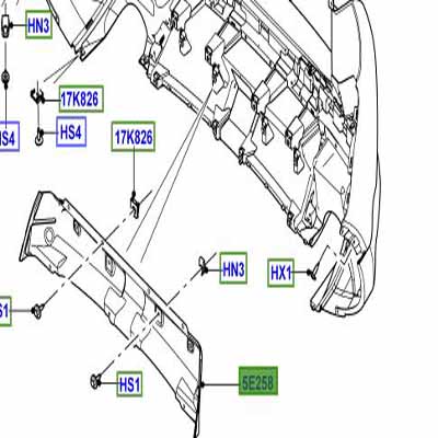 MUFFLER HEAT SHIELD FRONT BUMPER LR027245