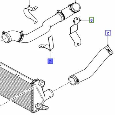 SUPPORT – SUPPORT DE CONDUIT D’AIR RHD LR057448