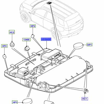 OVERHEAD CONSOLE LR068907