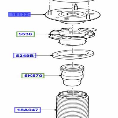 SHOCK ABSORBER BRACKET LR085485