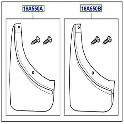 MUD FLAT KIT FRONT RIGHT AND LEFT HAND CAS000150PMA
