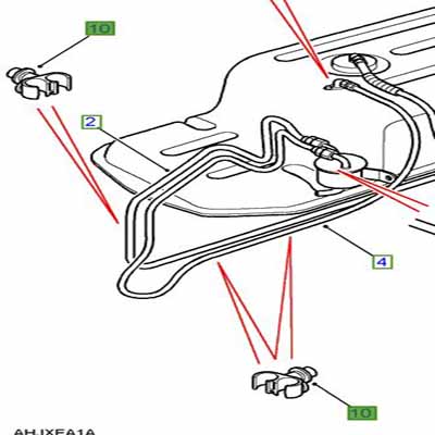 CLIP-FUEL PIPES DOUBLE CLIP NRC5415