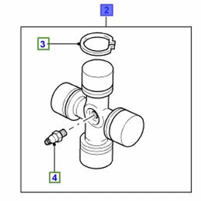 UNIVERSAL JOINT FRONT AND REAR PROP SHAFT  RTC3458G