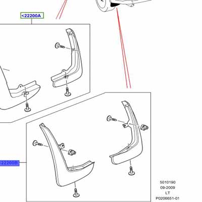 MUDFLAPS KIT – REAR VPLSP0015