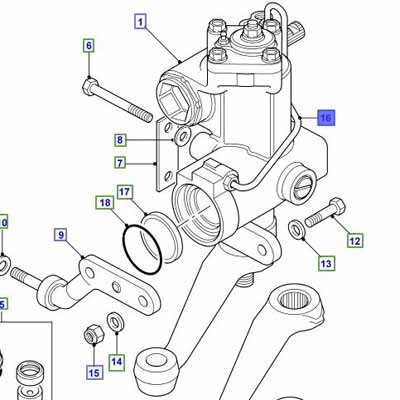TUBE – PRESSION DE LA DIRECTION ASSISTÉE LR035212