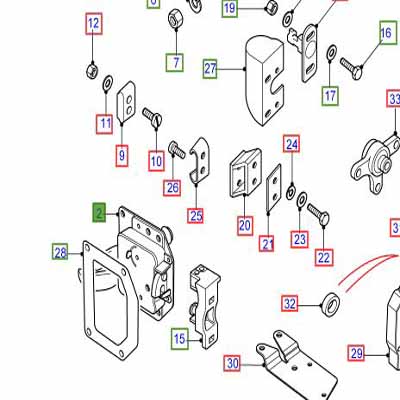 ASSEMBLAGE DE SERRURE – PORTE ARRIÈRE ET AVANT DROITE SÉRIE 3 FQJ103840
