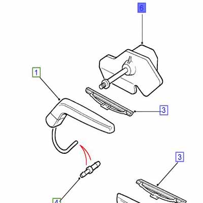 ENSEMBLE MOTEUR ET SUPPORT – ESSUIE-GLACE DE PHARE CÔTÉ DROIT AMR3048