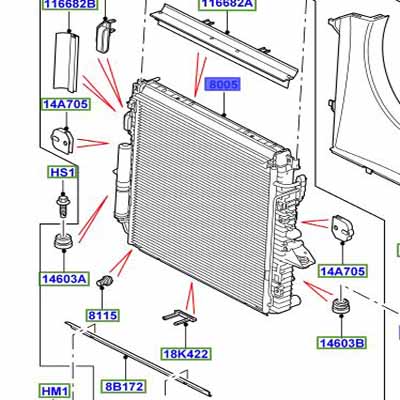 RADIATOR DISCOVERY 3 LR021777