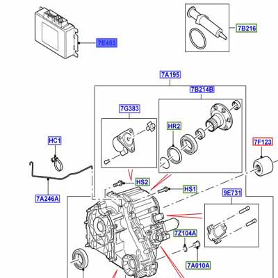 MODULE – TRANSFER SHIFT CONTROL TRANSFER BOX NNW512070