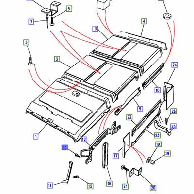 VIS AUTOTARAUDEUSE, NO 8 X 3/4 PANNEAU DE TOIT AB608061L