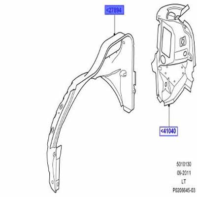 PANNEAU – TIMONERIE – EXTÉRIEUR ARRIÈRE GAUCHE ALK790130