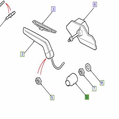 CAP-HEADLAMP WIPER SPINDLE AMR2479
