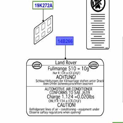 LABEL – REFRIGERANT BAC500330