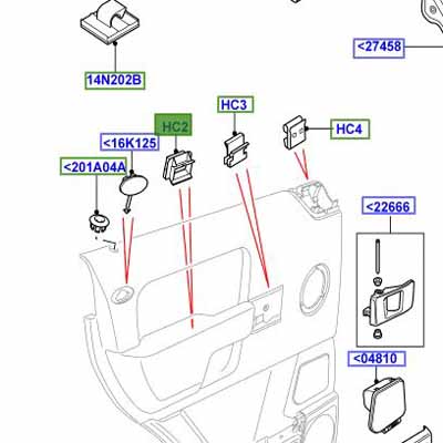 CLIP MOUNTING BRACKET EKM100110L