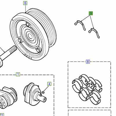 BEARING-THRUST CRANKSHAFT TD5 ERR5345