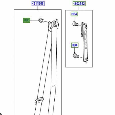 BOLT M10, SEAT BELT HEIGHT ADJUSTER, TORX EYG500110