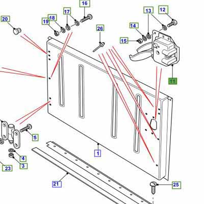 LOCK-TAILGATE ANTI BURST FQR100590