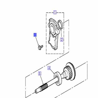 SCREW-FLANGED HEAD M8 X 25, SUFFIX J, -(G)0623639J, FRONT COVER TO GEARBOX FS108251S