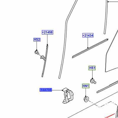 BRACKET LEFT HAND WINDOW REGULATOR FVY500030