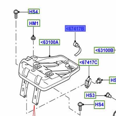 STRAP – RELEASE FOR SEAT CUSHION HPH500110NUG