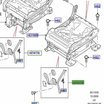 STRAP – RELEASE 2ND ROW – CENTRE HPH500270PVJ