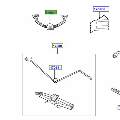 STRAP – CLAMPING JACK STOWAGE KAS000020