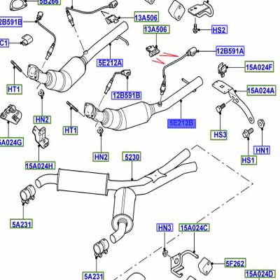 CATALYTIC CONVERTER LEFT HAND LR006415