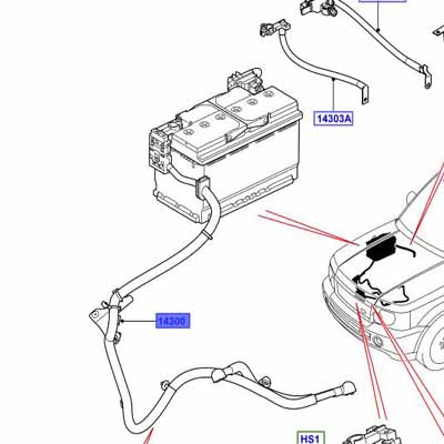 CABLE – BATTERY POSITIVE LR020090