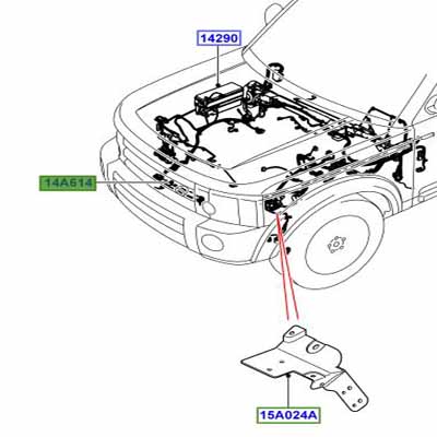 WIRE LINK, FOR AMBIENT AIR TEMPERATURE SENSOR LR022155