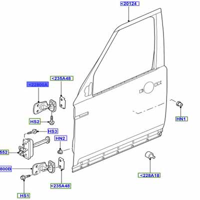 HINGE RIGHT HAND, UPPER LR030347