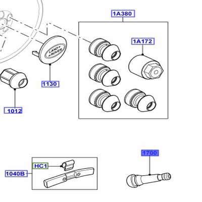 CAPTEURS DE PRESSION DES PNEUS SANS VALVE LR031766