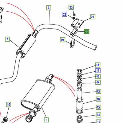 CLAMP EXHAUST TAIL PIPE NTC1312