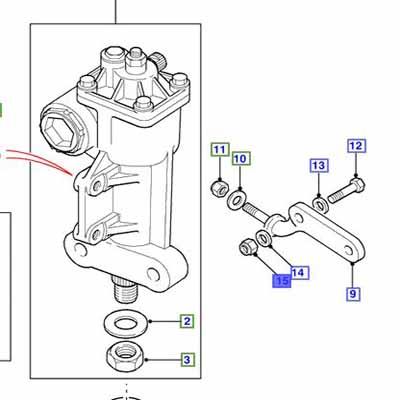 ÉCROU – HEX. NYLOC, 7/16UNF STEERING BOX NY607041L