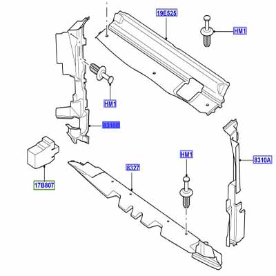 DEFLECTOR – AIR RIGHT HAND SIDE PDB500500