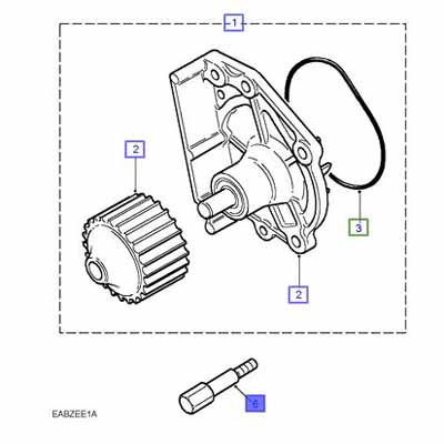 BOLT-COOLANT PUMP SUPPORT PEW100070L