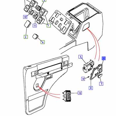 SWITCH RIGHT HAND, SQUAB CONSOLE PRC6030
